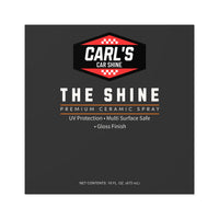 New Carl's Car Shine 'The Shine' Square Sticker — Indoor/Outdoor Vinyl