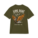 Live Fast Never Stop Eagle Wings T-Shirt