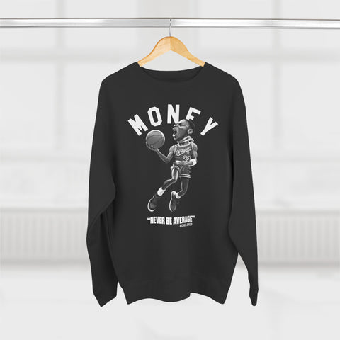 EXQST X Retro Kings Money Mike Crewneck Sweater to Match White Thunder 4s