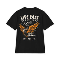 Live Fast Never Stop Eagle Wings T-Shirt