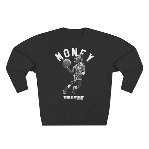 EXQST X Retro Kings Money Mike Crewneck Sweater to Match White Thunder 4s