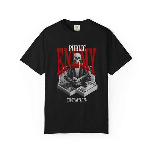 EXQST Public Enemy Graphic Classic Fit Fire Red 5s Tee