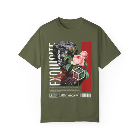 EXQST Floral Olive 9's Tee