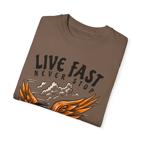 EXQST Live Fast Velvet Brown 1s Tee