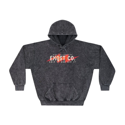 EXQST Ride The Lightning Acid Wash Hoodie