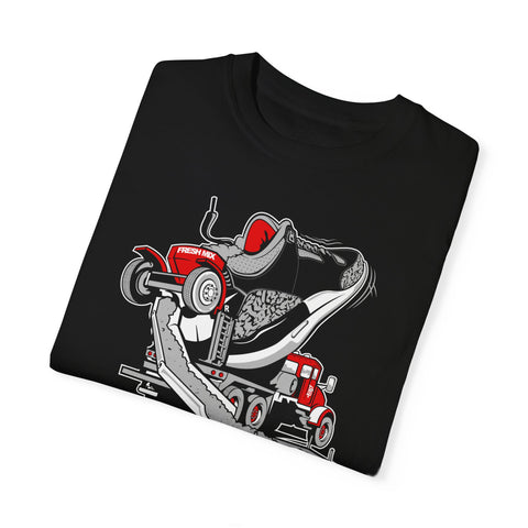 EXQST X Bobby Fresh Black Cement 3s Truck Tee