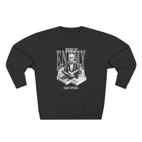 EXQST Public Enemy White Thunder 4s Crewneck Sweater